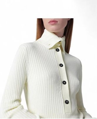 Entire studios long sleeve ribbed collared top