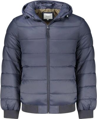 Pepe Jeans London Polyamide Jacket - Heren - Winterjassen - Blauw - S - Jassen