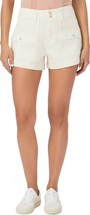 Paige Olivia Cargo Shorts In Quartz Sand