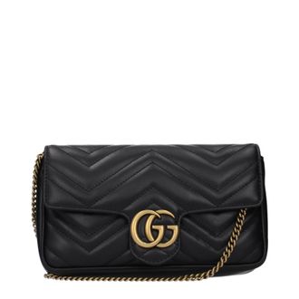 Gucci Marmont Donnas Borsa a tracolla in pelle Nera