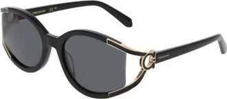 Ferragamo Zonnebrillen - Dames - Zonnebrillen - Zwart - 56 MM - Accessoires
