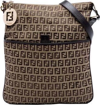 Fendi Pre-owned Fendi Zucchino Canvas Crossbody Unisex 3WAPM6I3V3D4J2VF