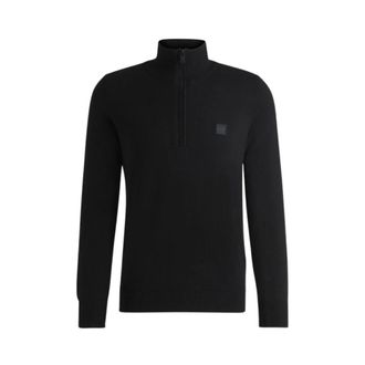 HUGO BOSS Heren, Truien, Zwart, Maat: 2XL Katoen