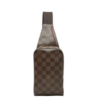 Louis Vuitton Pre-owned Damier Sling Bag - Heren - Pre-owned - Bruin - Maat: ONE Size Leer