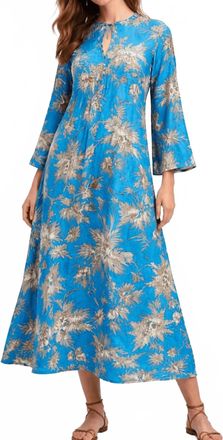 Guadalupe Design Nora Tassel Dress In Aqua