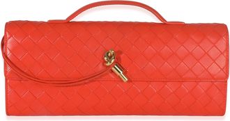 Bottega Veneta Nappa Intrecciato Long Andiamo Top Handle Clutch