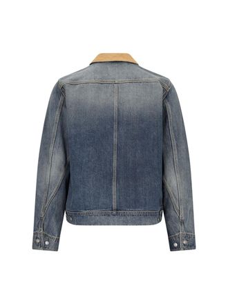 Alexander McQueen Mens Jackets Blue Cotton