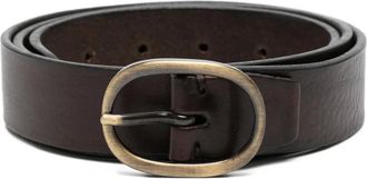 Alberto Luti Riem met ovalen gesp - Bruin