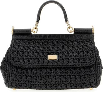 Dolce & Gabbana Elongated Sicily Tote Bag - Dames - Handtassen - Zwart - ONE Size - Tassen