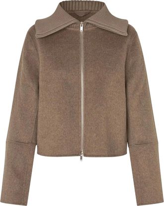 Sams&oslash;e & Sams&oslash;e Sacleo Jacket - Dames - Jassen - Bruin - Maat: XS Wol