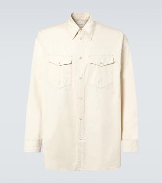 Christophe Lemaire Cotton satin Western shirt