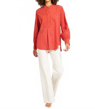 Mille Tilda Pullover Tunic Top In Spice