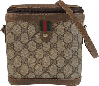 Gucci Beige Coated/Waterproof Canvas Sherry Line Crossbody (Authentic Pre- Loved)