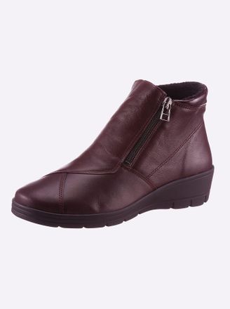 Airsoft Stiefelette AIRSOFT, Damen, Gr. 37, rot (bordeaux), Glattleder, Lackleder, Schuhe Stiefelette