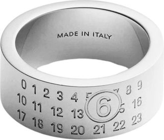 Maison Margiela Accessoires, Dames, Grijs, L, Numerieke Minimalistische Signatuurring