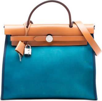 Herm&egrave;s Pre-owned Hermes Toile Herbag Zip 31 Ladies [Q]