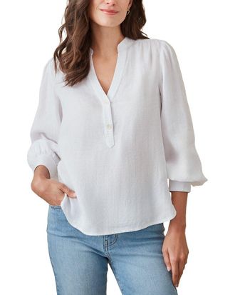 J.McLaughlin J. McLaughlin Rashell Linen Blouse