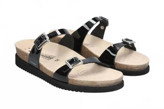 Mephisto Womens Halya Sandals In Black Patent