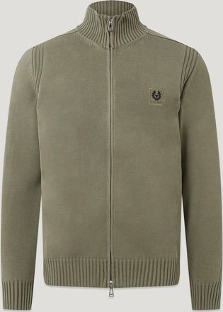 Belstaff Modello Watch Leggero Con Zip Intera Uomo Fade-out Garment Dye Cotton Lichene Xs