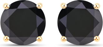 Diana M. Jewels Black Diamond F/C Round 7.80-8mm - 2Pcs ( Push Post )