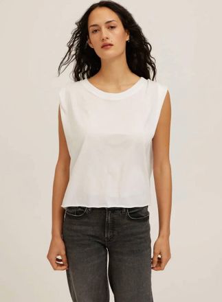 Bloomingdale's Belzo Muscle Tank Top In White