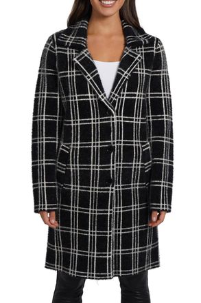 Love Token Eve Button Down Coatigan In Black