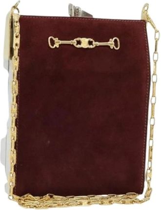 Celine Pre-owned Cross Body Bags, female, Red, Size: ONE SIZE Pre-owned Vintage Shoulder Bag