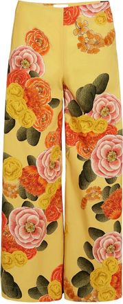 Giambattista Valli Pantaloni a fiori - Giallo