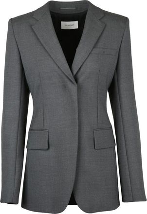 Sportmax Jassen, Dames, Grijs, S, Wol, Ranghi Jacket
