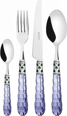 Bugatti Conjunto Compacto Azul Compacto Azul Compacto De 24 Piezas Bohemia Ghiera Cromata Bugatti