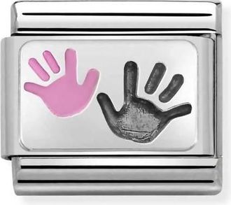 Nomination Unisex Family Links Bracelet In Hands Daughter And Parent