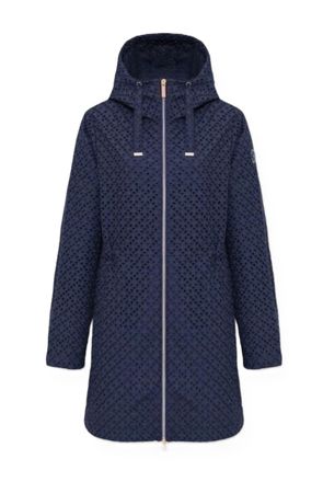 Colmar Perforated Fabric Hooded Jacket with Drawstrings