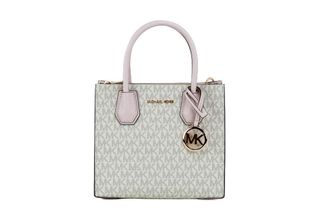Michael Kors MICHAEL KORS Mercer 35S1GM9M2B Medium Logo And Leather Accordion Crossbody Bag In Powder Blush Womens Multi