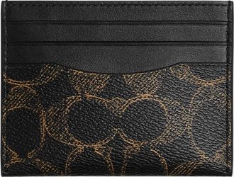 Coach Mens Slim Id Card Case In Loved Signature Canvas - Bronze - One Size