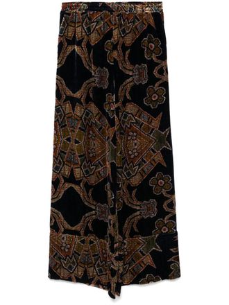 Pierre-Louis Mascia Pierre Louis Mascia Womens Silk Printed Trousers