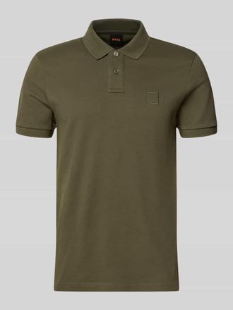 Boss Orange by Hugo Boss BOSS Orange Slim Fit Poloshirt aus Baumwoll-Mix Modell PASSENGER in Khaki, Gr&ouml;&szlig;e XXXL