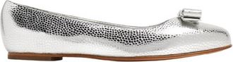 Ferragamo Varina Lizard Embossed Ballet Flats, Size 7 C