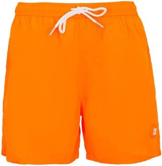 Suns Snel Droge Oranje Strand Boxer - Heren - Strandmode - Oranje - 2XL - Polyester - Badmode