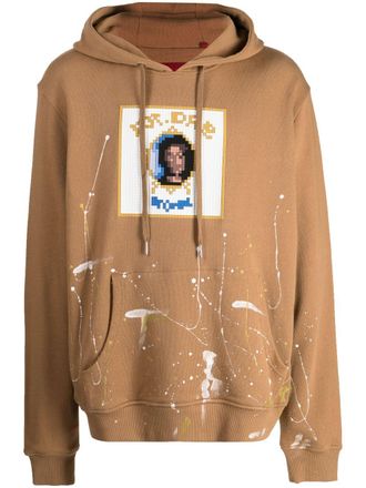Mostly Heard Rarely Seen Hoodie met print - Bruin