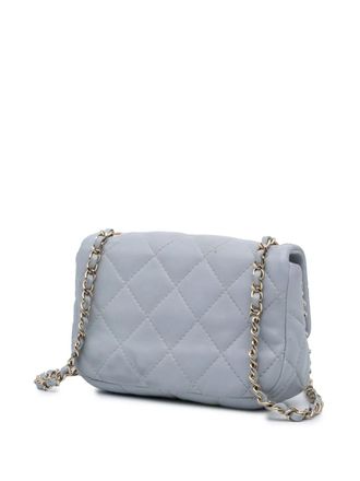 Chanel 2021-2024 Mini Calfskin Chain Around Flap crossbody bag - women - Calf Leather - One Size - Grey