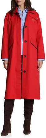 Avec Les Filles Side Snap Cotton Blend Barn Coat in Tomato at Nordstrom, Size Xx-Large