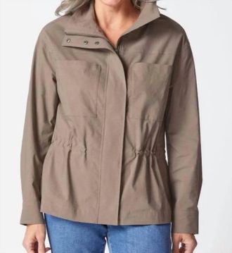 Habitat Travel Tech Utility Jacket In Truffle
