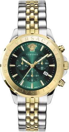Versace Chronograph Signature 44mm Vev 6020 23 - Heren - Horloges - Geel - ONE Size - Accessoires