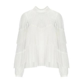 Twinset Dames, Blouses & Shirts, Wit, Maat: S Polyamide
