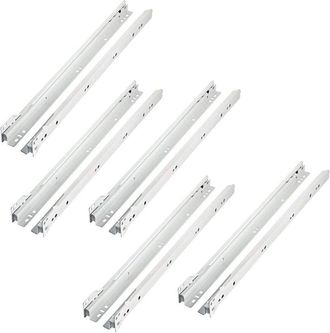 OEM Gu&iacute;as De Caj&oacute;n Con Cojinetes De Rodillos, Pieza Extra&iacute;ble, Correderas Para Cajones De 500 Mm, Paquete De 5 (20 Piezas Para Montaje En 5 Cajones)