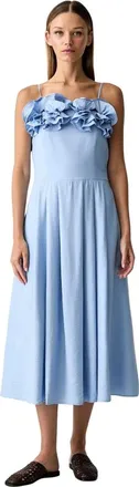 Stine Goya Dames, Jurken, Blauw, Maat: XL Viscose