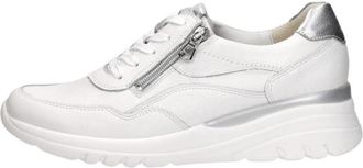 Waldl&auml;ufer H-Carla Veterschoenen Laag - Dames - Sneakers - Wit - 42 1/2 EU - Leer - Schoenen