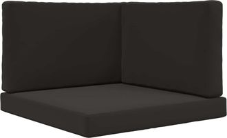vidaXL Coj&iacute;n Para Sof&aacute; De Exterior Poli&eacute;ster Negro 80 X 80 Cm Vidaxl