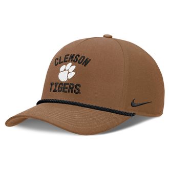 Nike Clemson Military Appreciation Rise Nike Mens Dri-FIT College A-Frame Adjustable Hat in Brown | NC962EACLN-7AL