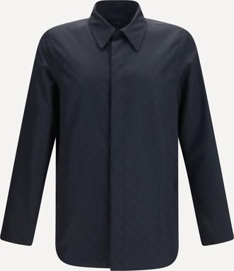 Gucci Giacca in faille di seta leggera GG Man 48